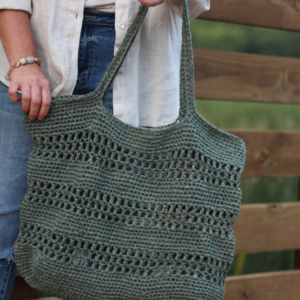 Crochet Pattern - Beachgrass Tote Bag