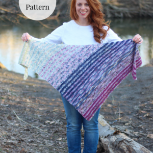 Crochet Pattern -  Fade-Vent Shawl
