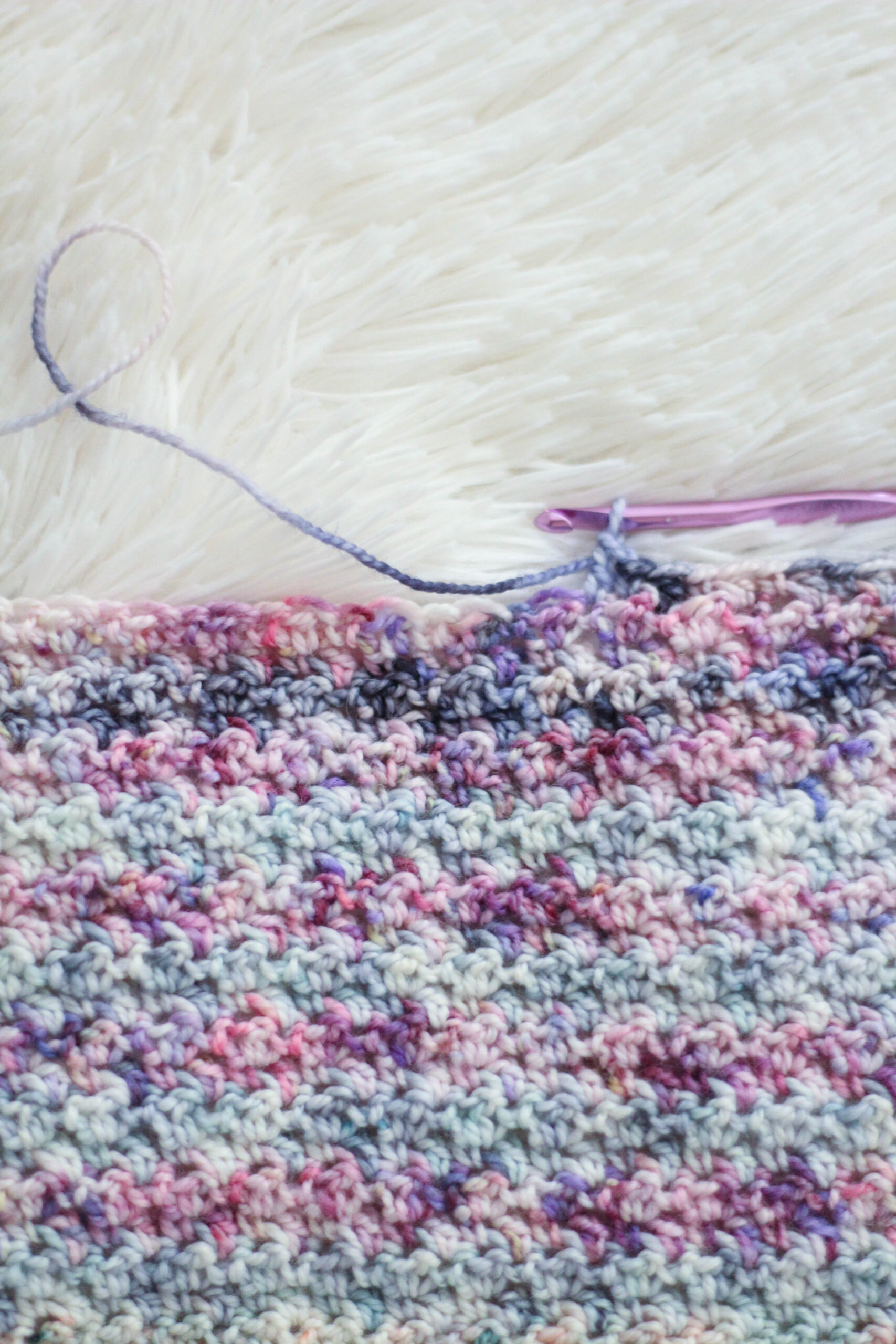 Crochet Pattern - Fade-Vent Shawl | Little Red Knits