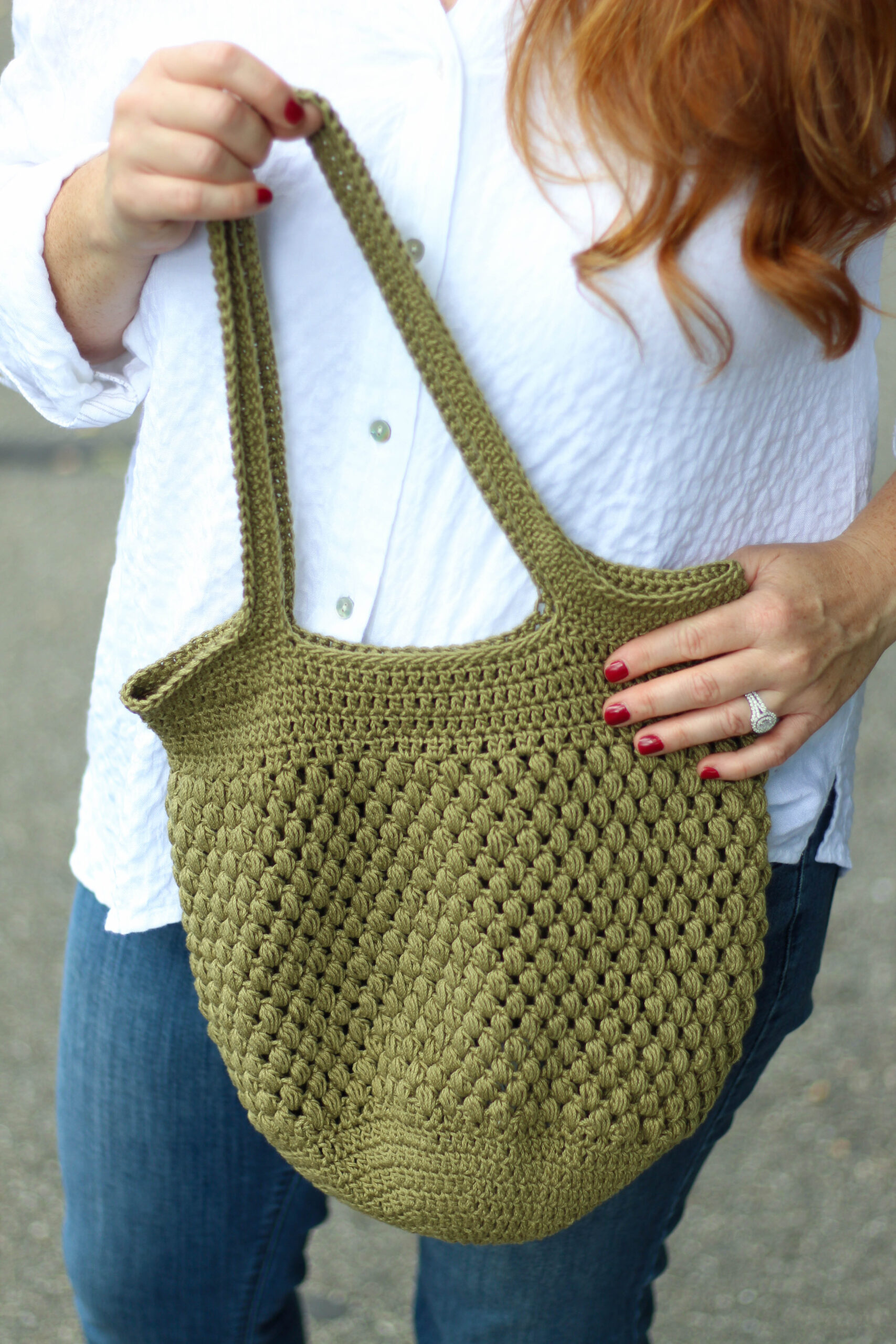 Crochet Pattern - Bubble Tote Bag | Little Red Knits