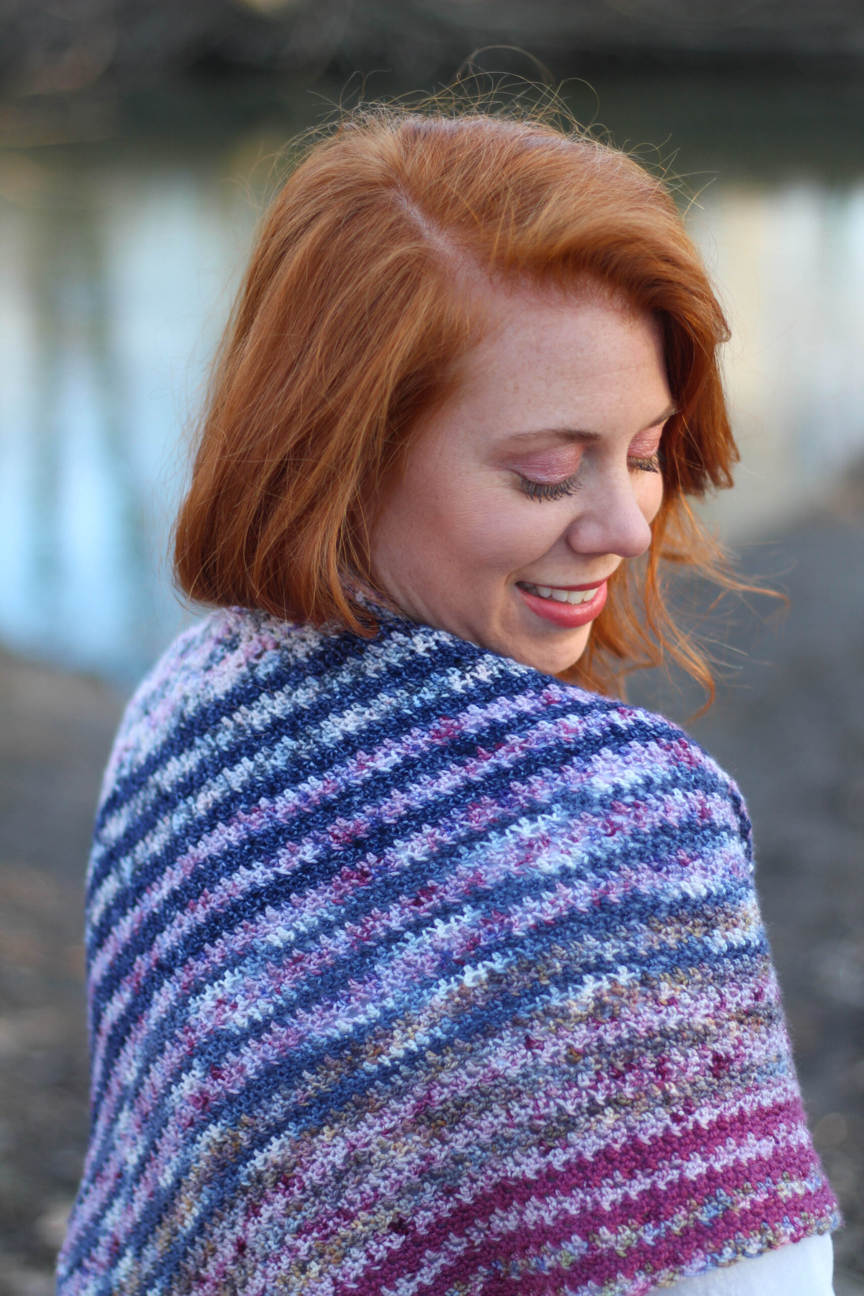 Crochet Pattern - Fade-Vent Shawl | Little Red Knits