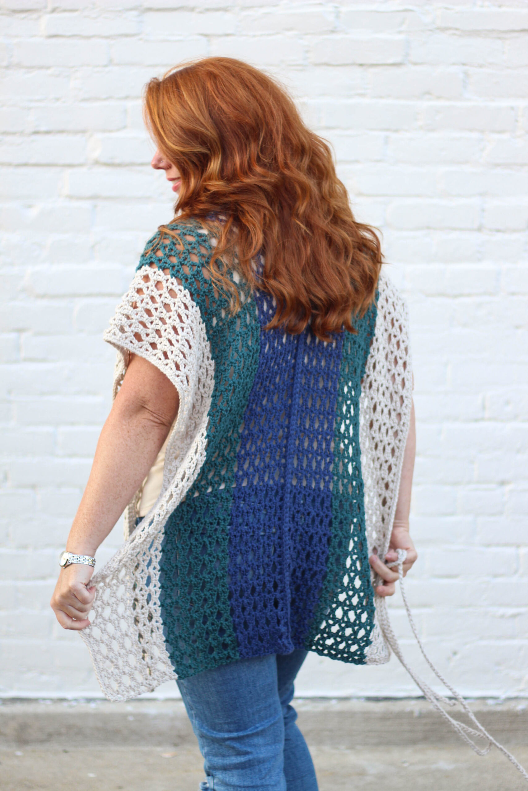 Crochet Pattern - Riptide Ruana | Little Red Knits