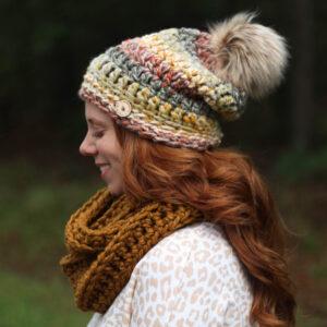 Slightly Slouchy Pom Beanie - Adult