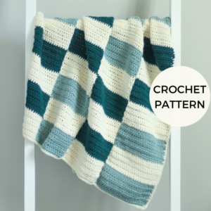 Crochet Pattern - Gridlines Baby Blanket