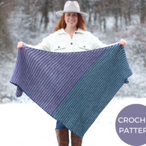 Crochet Pattern - Aurora Fade Shawl