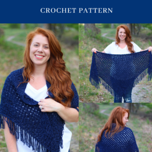 Crochet Pattern - Madlyn Triangle Scarf