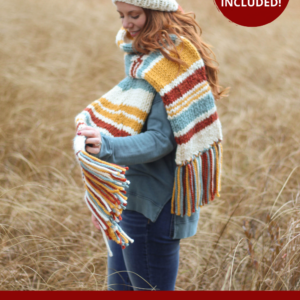 Knitting Pattern - Scrappy Knit Hat + Scarf