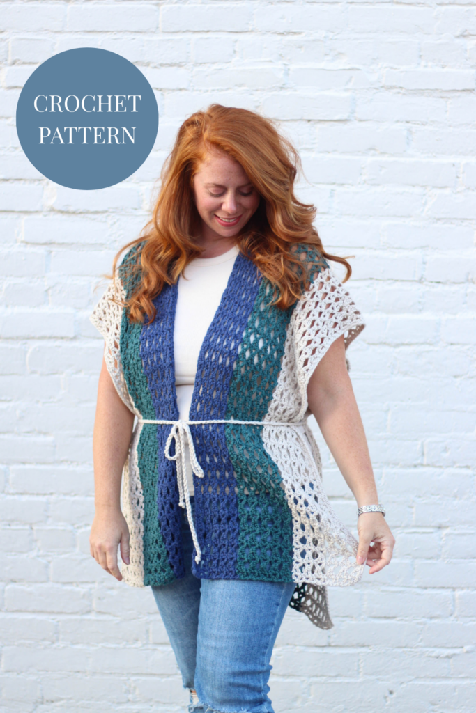 Crochet Pattern - Riptide Ruana | Little Red Knits