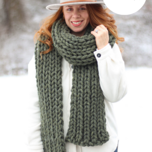 Knitting Pattern - Extra Super Knit Scarf