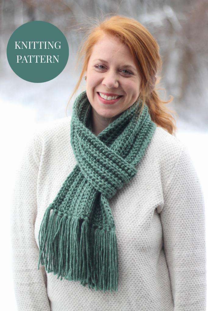 Knitting Pattern - Cold Snap Knit Scarf | Little Red Knits