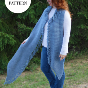 Knitting Pattern - Lucerne Fringe Scarf