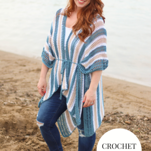 Crochet Pattern - Shoreline Ruana
