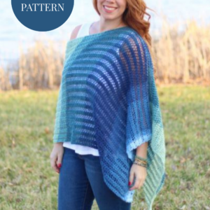 Knitting Pattern - Easy Breezy Knit Poncho