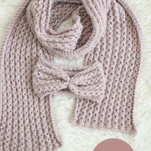Knitting Pattern - Faux Cable Scarf & Headband