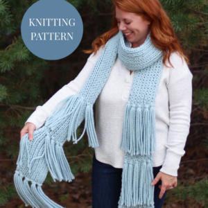 Knitting Pattern - Fancy Fringe Scarf