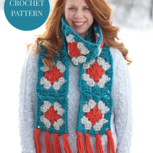 Crochet Pattern - Golden Hour Granny Scarf